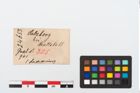 Etikett zu Bronzering (NHMW-PRAE-024653)